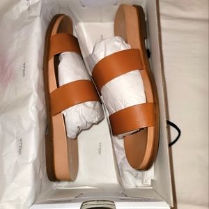 Aldo brand new never worn  tan leather smooth sandal